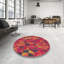 Tapis rouge/orange tissé à la machine-420846307
