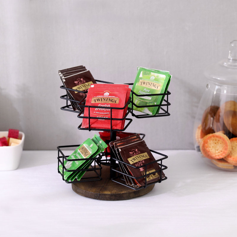 Metal And Wood Tea Box