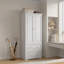 Armoire 2 portes avec tiroirs et tringle suspendue Kurfis