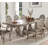 ACME Northville Dining Table, Antique Silver