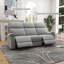 Ensemble de salon 3 pièces en chenille inclinable électrique et moderne 3 pièces-219876178