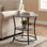 Rolande 22.1" W Round End Table with Storage Shelf