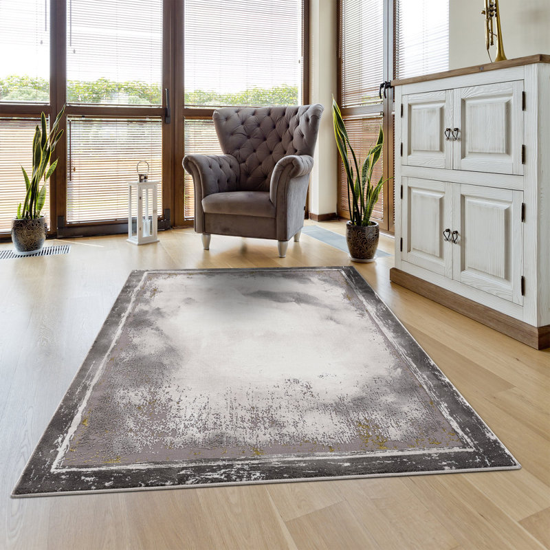 Slatedale Abstract Indoor Rug, Rectangle 6'7" x 9'6"