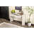 Entryway Table With Fluted Design, Modern Console Table With Storage, Oval Top And 2 Drawers For Entryway And Living Room-779183077