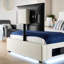 XR Living Ava Upholstered TV Bed with LED Lighting-109116950-109116945