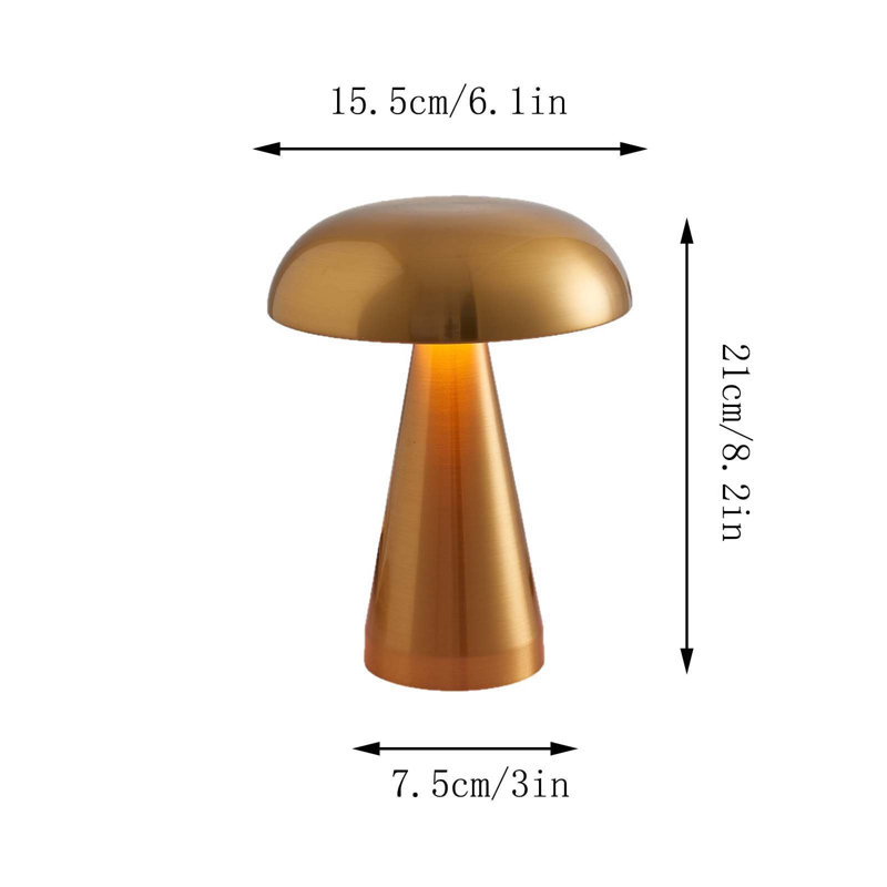 Night Light Metal -shaped Desk Lamp
