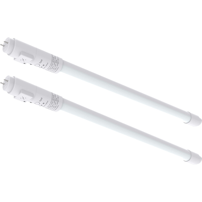 Tube T4 à DEL appliques lumineuses 4 pi, cellule photoélectrique et capteur de son activé, télécommande, à intensité variable, G13, IP4X, CCT, 120 V, 10 W, 100 ML / W, 1000 ML, remplacement de tube fluorescent à DEL de 48 pouces, double extrémité, type B, 2 -Pack
