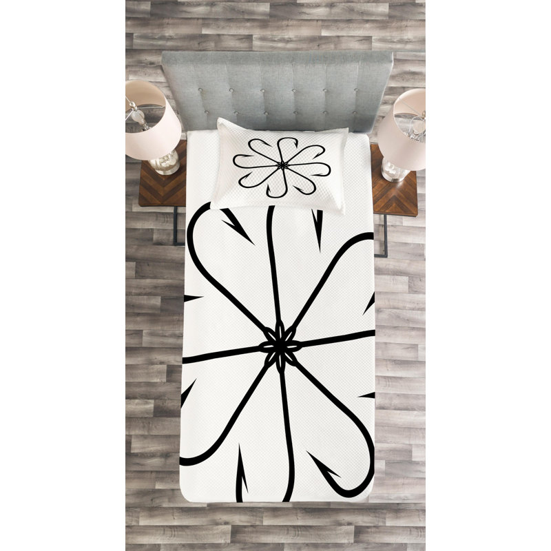 Traditional Polyester Coverlet, Twin Coverlet + 1 Sham