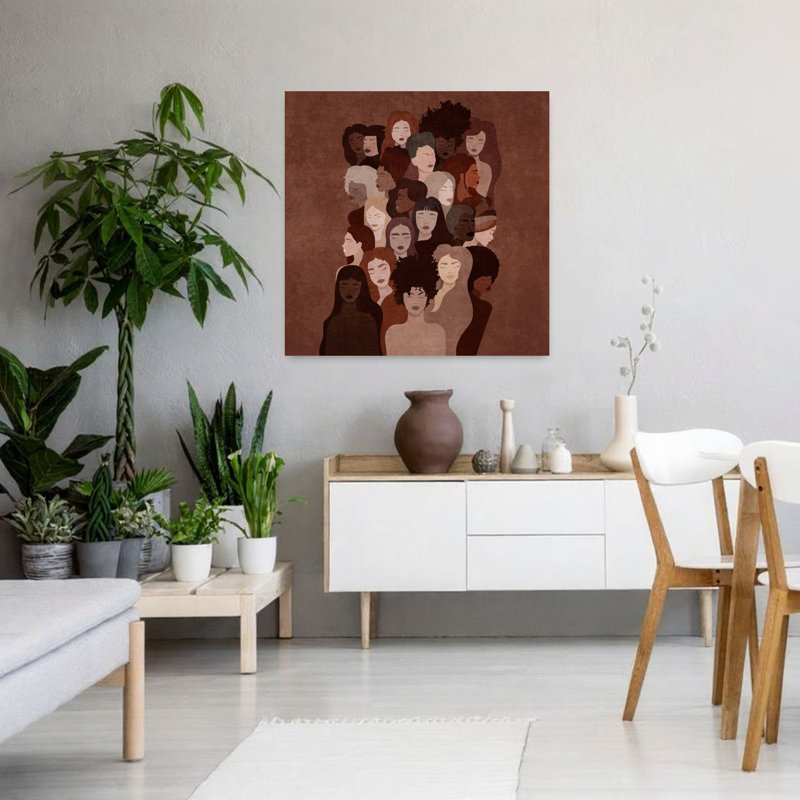 «Unity Of Shades», art mural abstrait moderne, H 36 po x l 36 po