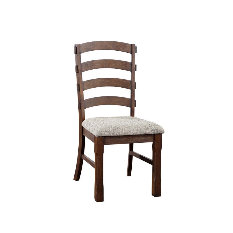 Deux chaises d'appoint rembourrées Traditional, chaises de salle à manger à structure en bois