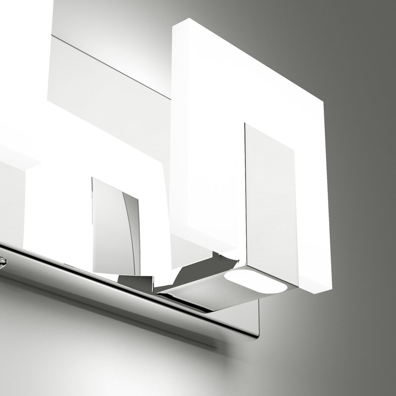 LED Chrome Vanity Light Bathroom Light Fixture, 4
