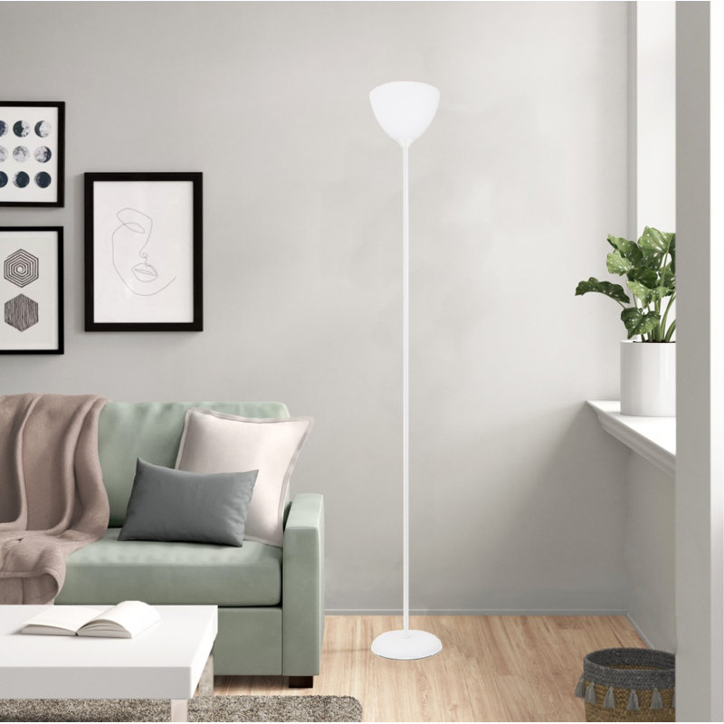 Lampe sur pied 70 po Torchiere, Blanc mat