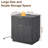 23'' Fluted Nightstand With Mid-Century Modern-605077747