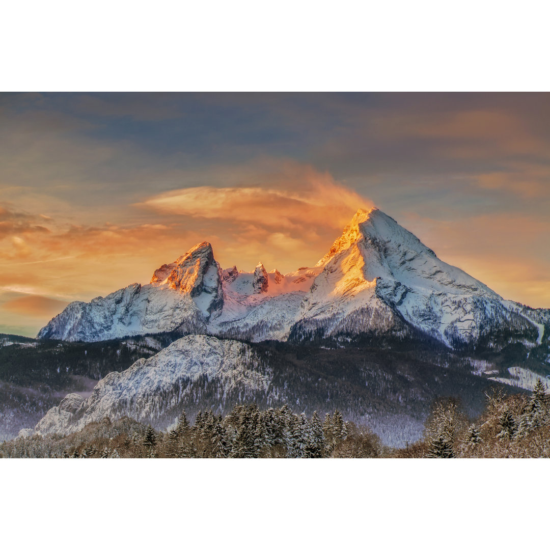 Watzmann bei Sonnenaufgang von DieterMeyrl - Drucken