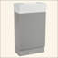 18.6" Bathroom Vanity With Sink, Bathroom Vanity Cabinet With Two-Tier Shelf, Left Or Right Orientation-731364751