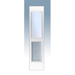 96'' H Metal Sliding Door Insert Pet Door