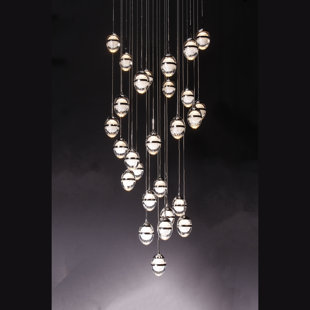 Luminaire suspendu géométrique à DEL grappe 27 lumières Stanfill