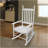 Wooden Porch Rocker Chair  WHITE, Without Mat