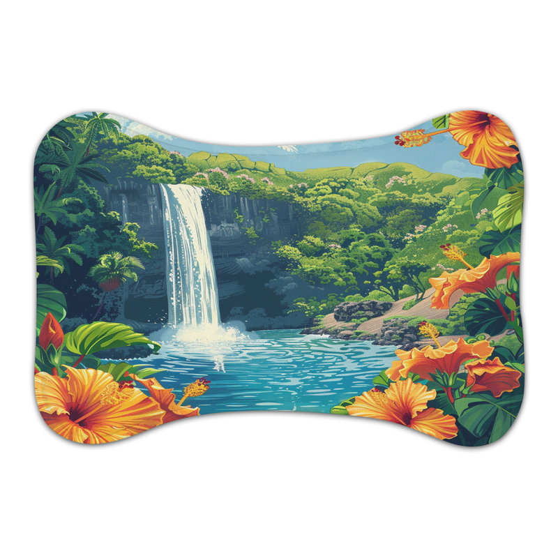 Tapis d'alimentation Tropical Falls - 1 pièce, XL (18 po)