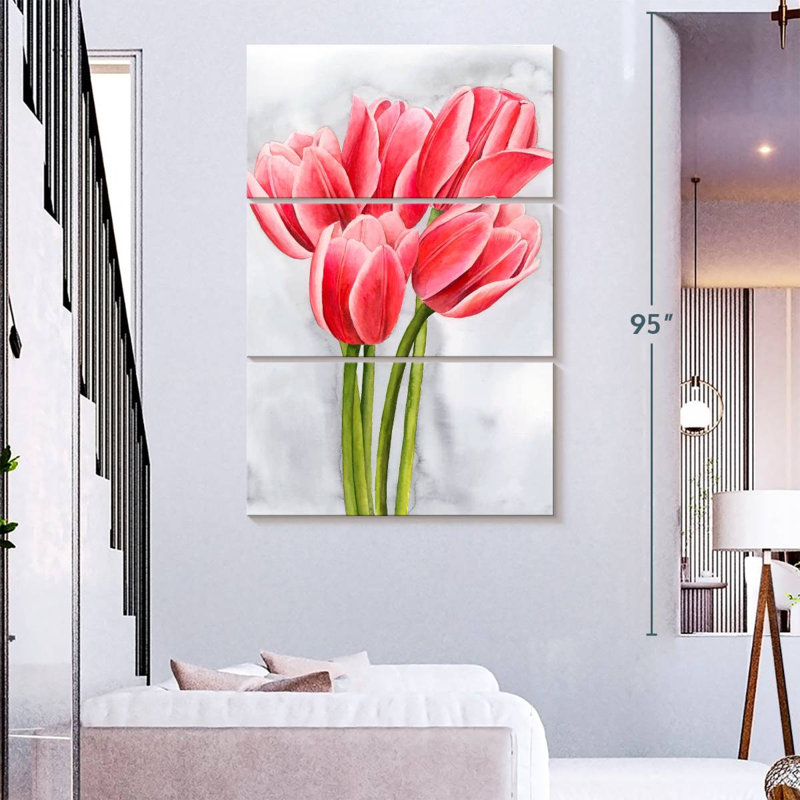 Tulipe enchevêtrement II, H 74 po x l 48 po