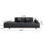 86,6 po Canapé rembourré Mid-Century