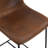 Set Of 2 Modern Minimalist Bar Stools With Footrest, Non-Slip Pads, And Sturdy Iron Legs For Kitchen And Bar-1273866357