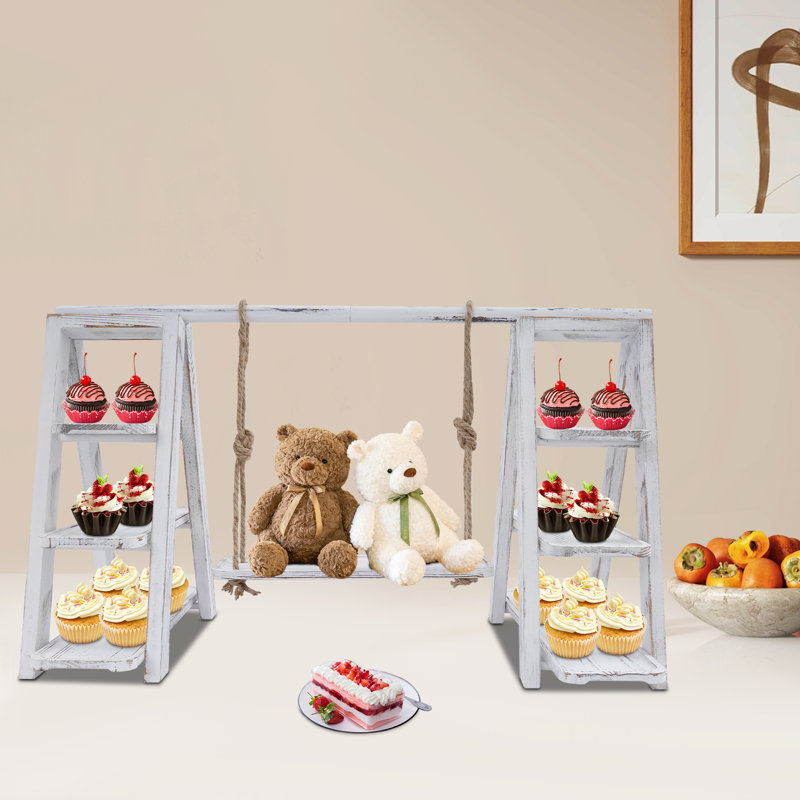 3 Tier Cupcake Stand Serving Ladder Stand Table Display With Removable Trays