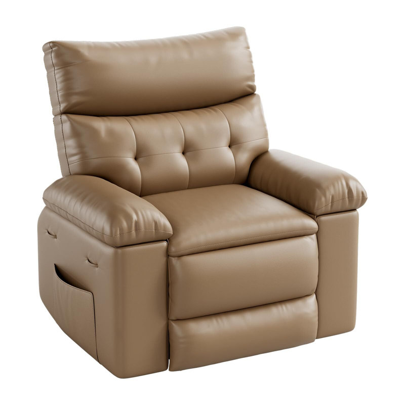 Fauteuil inclinable, inclinable et réglable, Brun