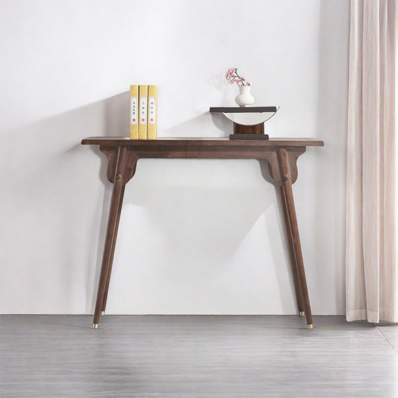 Modern elegant solid wood console table