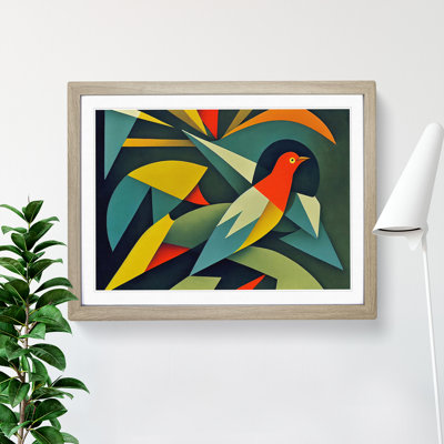 Dove Bird In Abstract Vol.2 - Single Picture Frame Print