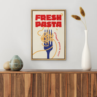 Fresh Pasta Kitchen Decor Framed Master Bedroom Wall Art Canvas Print