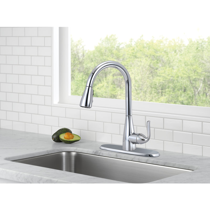 Grenville Pull-Down Touch Single Handle Kitchen Faucet, Chrome