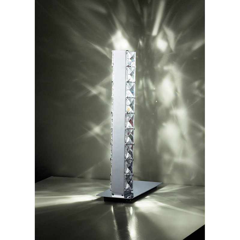 Metal Table Lamp, Silver
