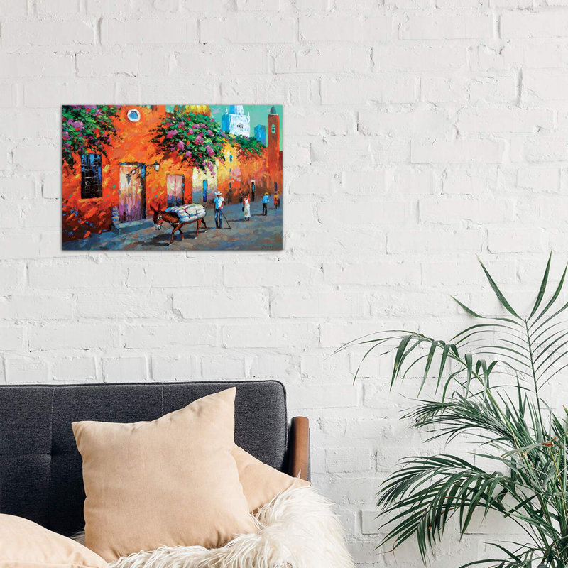 " Mexican Caslle " by Dmitry Spiros, Wrapped Canvas, 12" H x 18" W x 1.5" D