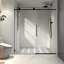 Porte de douche facile à installer avec instructions papier 48 po 60 po et caractéristiques
