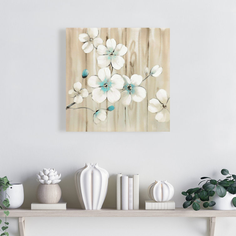 Begin Edition International Inc. Cherry Blossom In White On Canvas 