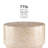 Denn Drum Modern Shell Finish  Coffee Table