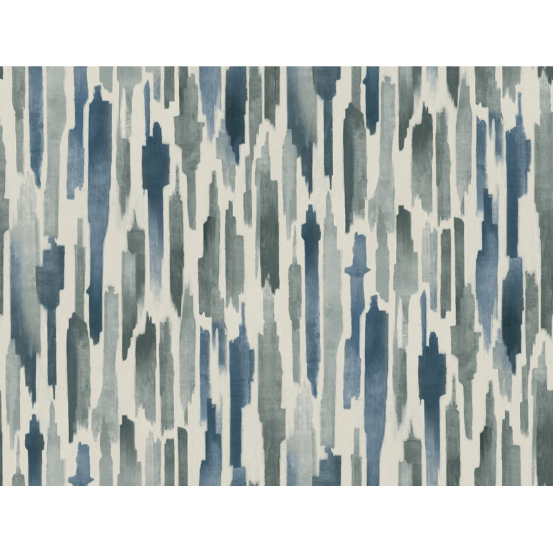 Pluie Unpasted Modern Roll, Ocean