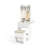 Compact Vanity Desk Set with 3-Color Lighted Mirror and Power Outlets