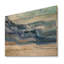 «Coast Blue Sea Waves Watercolor», reproduction de campagne moderne sur bois de pin naturel-37113402