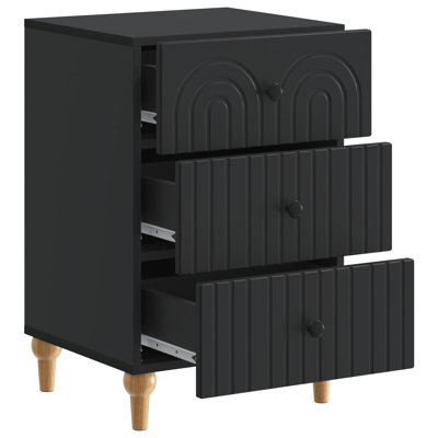 43cm W Manufactured Wood Bedside Table