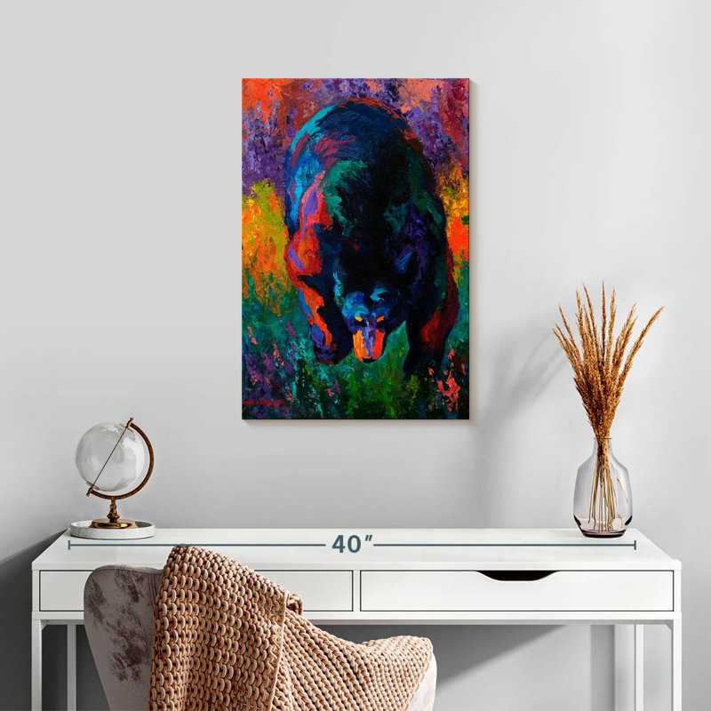 Ours noir broyé Brampt, H 24 po x l 16 po
