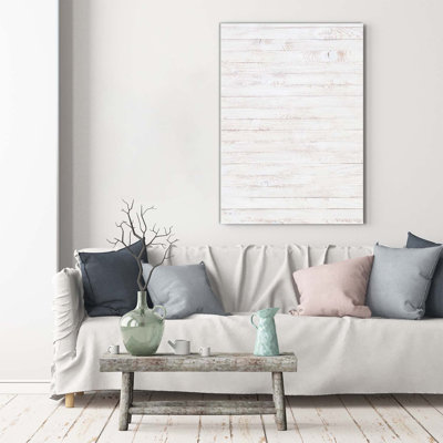 Wooden Background - Wrapped Canvas Print