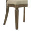 Ensemble de chaises d'appoint Parfield en tissu brun clair et finition chêne vieilli (ensemble de 2)