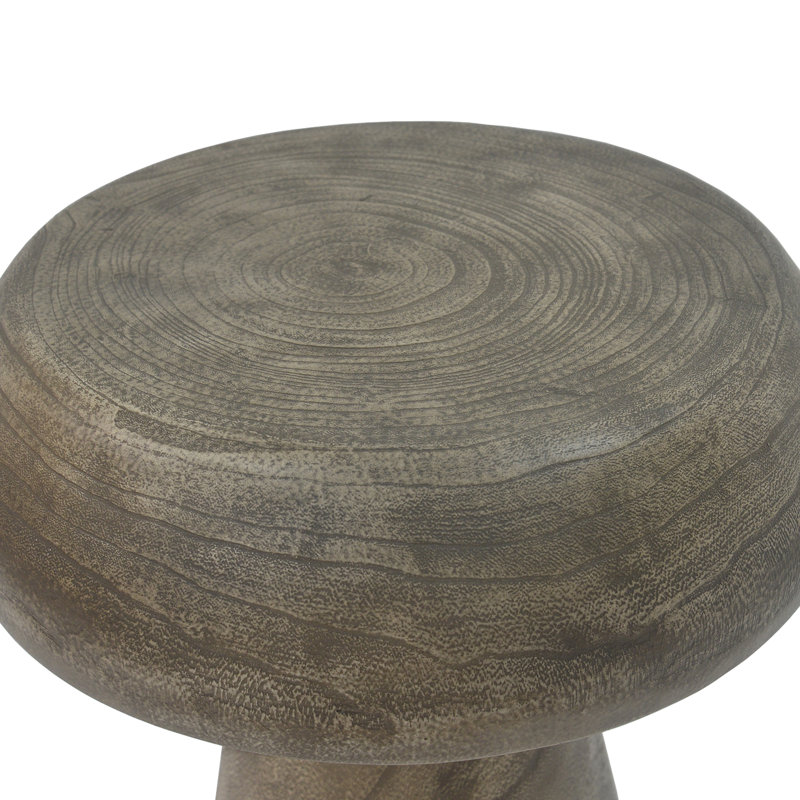 Mushroom Side Table,Wood-like texture