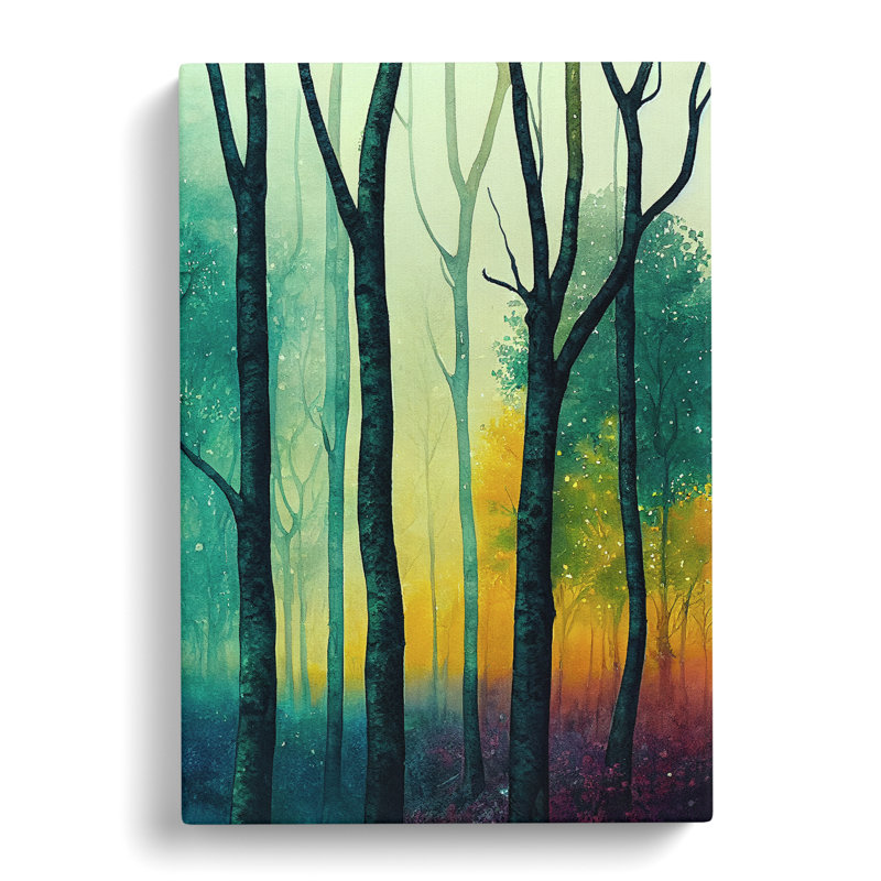Forest In Colour No.2 - Wrapped Canvas, 60cm H x 40cm W x 3cm D