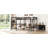 Twin Size Metal Loft Bed With Two Built-In Desks