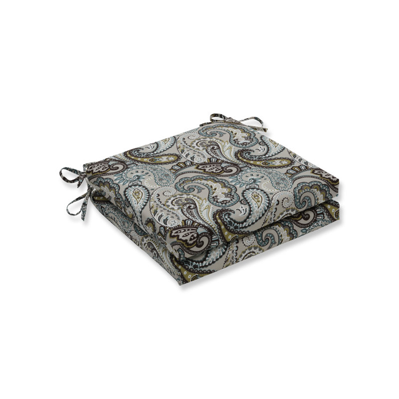 Coussin de canapé/causeuse intérieur/extérieur motif cachemire