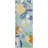  Juno 2' x 6' Blue Multicolor Tropical Rug-1885893541-1880375359