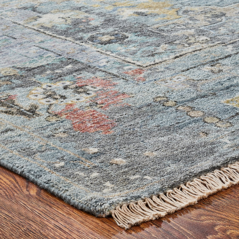 Heritage Revival Hand Knotted Area Rug, Rectangle 4' x 6'